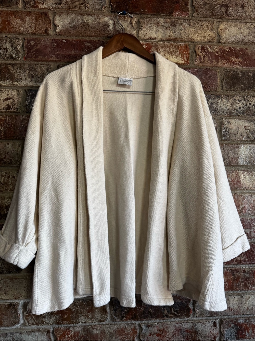 Vintage Women’s Basic Threads open front cotton cardigan Santa Monica USA